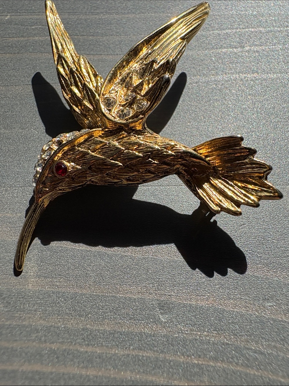 Vintage Hummingbird Brooch